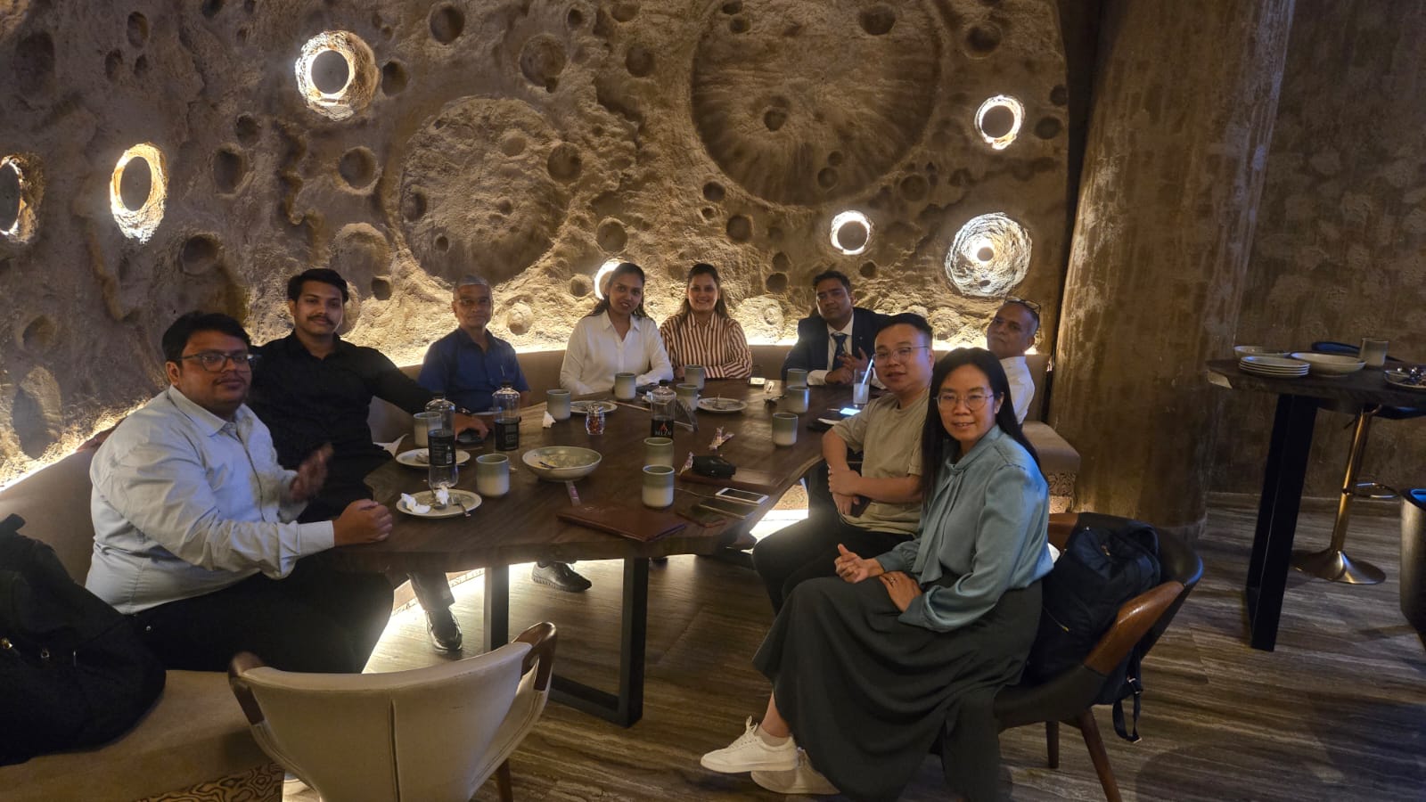 Team dinner meeting with Nevil representatives