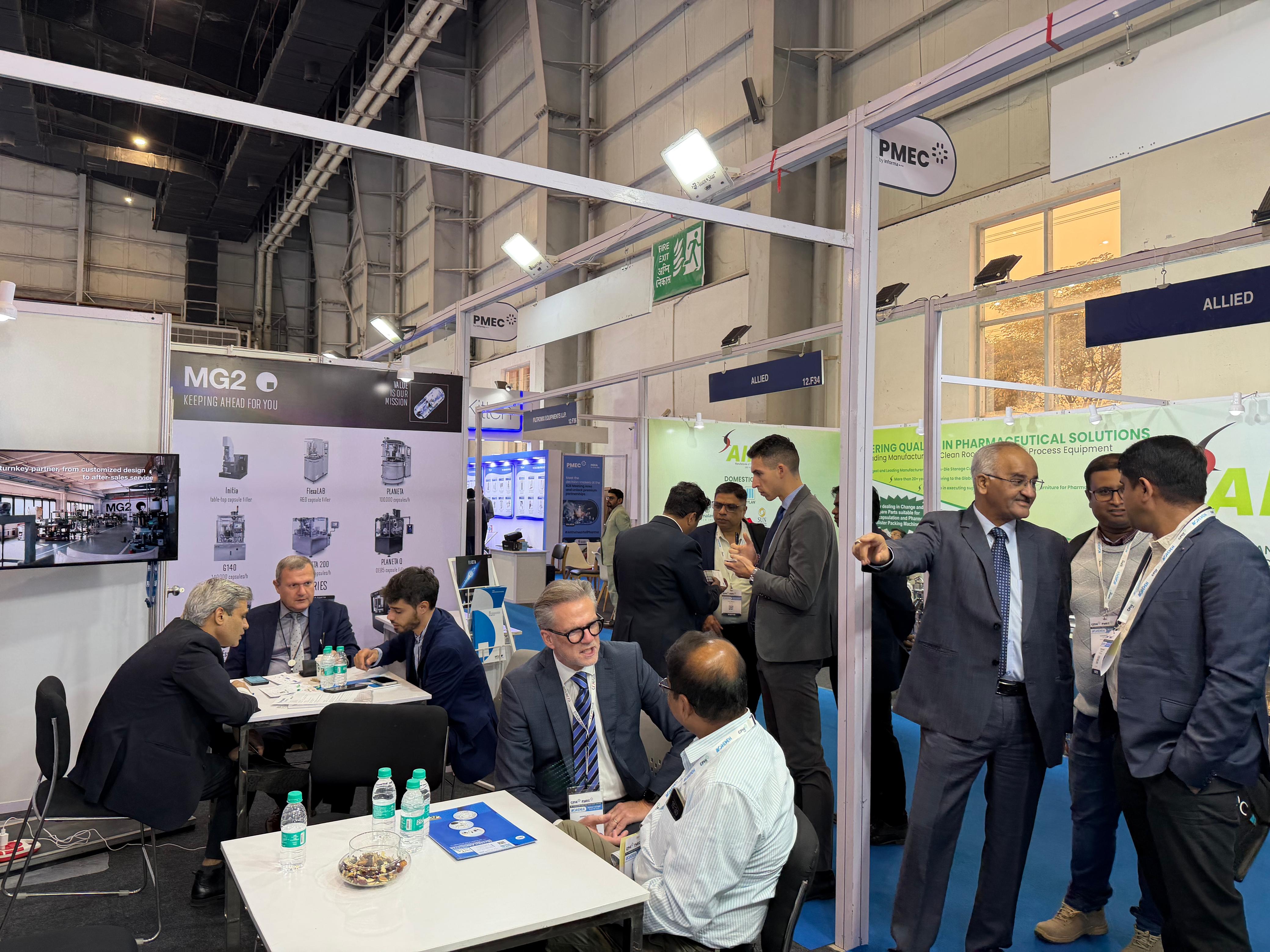 MG2 booth solution showcase at CPHI PMEX India 2025